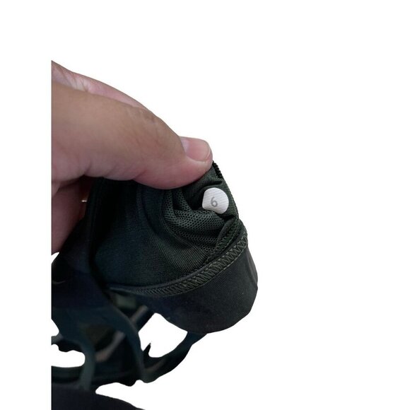 Lululemon Womens All Sport Bra Sz 6 Palm Party Gator Green Camo Adjustable - Picture 3 of 5